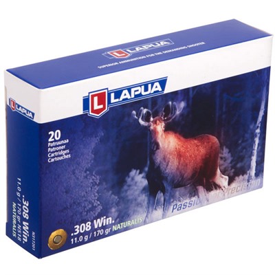 Lapua Ammo 6.5x55 Swedish NATURALIS 140gr Solid 20/bx