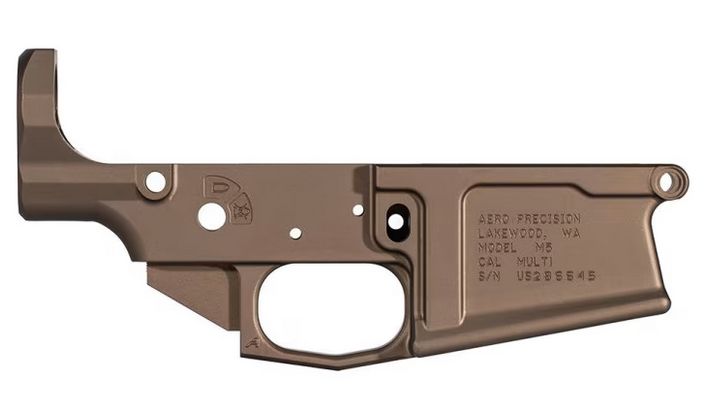 Aero Precision M5 (.308) Stripped Lower Receiver, Kodiak Brown