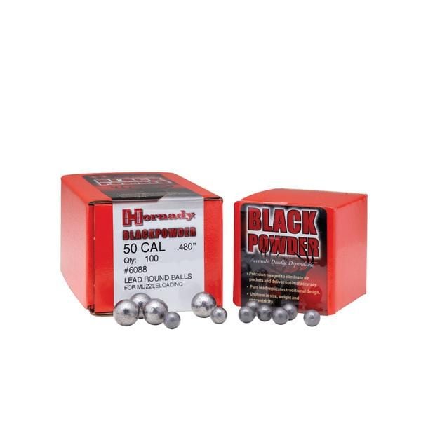 Hornady Muzzleloader Lead Round Balls 54 cal .520 100/ct