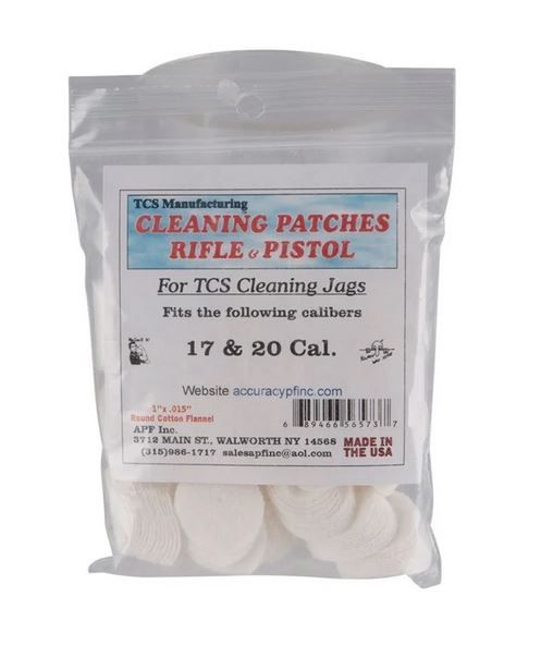 TCS Cleaning Patches 17-22 Caliber