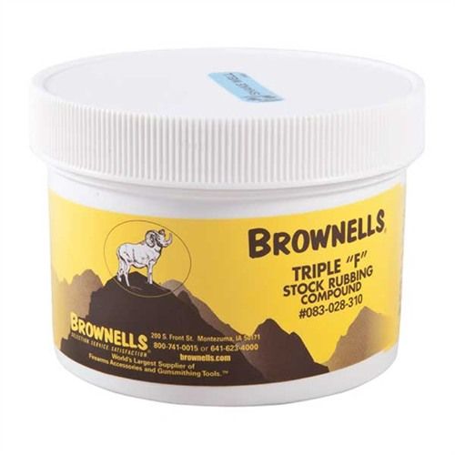 Brownells Triple F Stock Rubbing Compound 10oz
