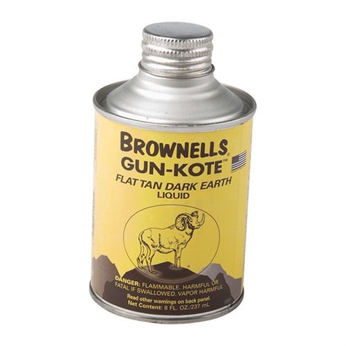 Brownells Gun-Kote Oven Cure Gun Finish Flat Tan Dark Earth 8oz