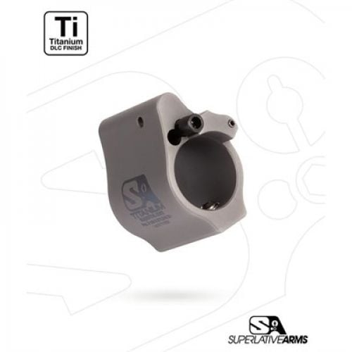 Superlative Arms AR-15 Solid Titanium Adjustable Gas Block .875 Gray