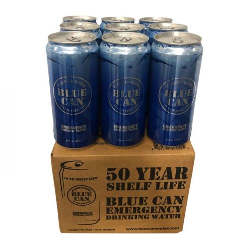 Blue Can Water 32oz - Pack of 9 Cans