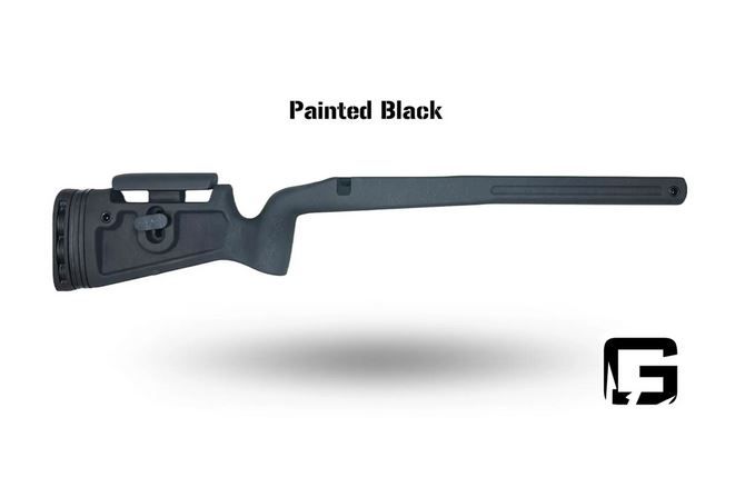 Grayboe Phoenix 2 Short Action Right Hand Rifle Stock Painted Black