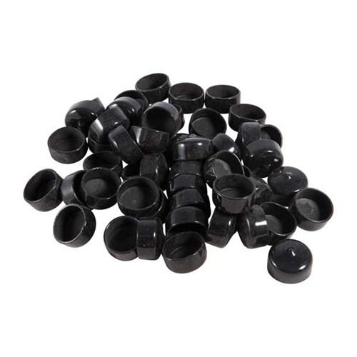 Brownells 1 (2.5cm) Black Vinyl Tube Cap 50 Pack