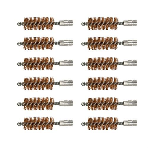 Brownells 28 Gauge Double-Tuff Bronze Shotgun Brush 12 Pack