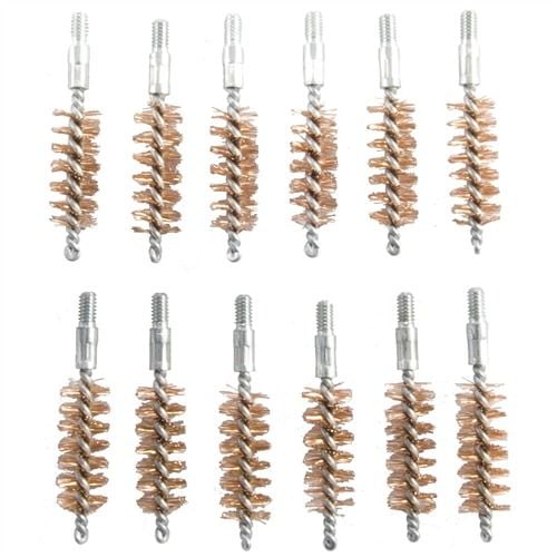 Brownells 10mm/40 Caliber Double-Tuff Bronze Pistol Brush 12 Pack