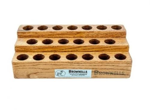 Brownells Oak Screwdriver Bench Block