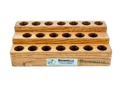 Brownells Oak Screwdriver Bench Block
