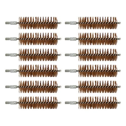 Brownells 20 Gauge Bronze Chamber Brush 8-32 Thread 12 Pack