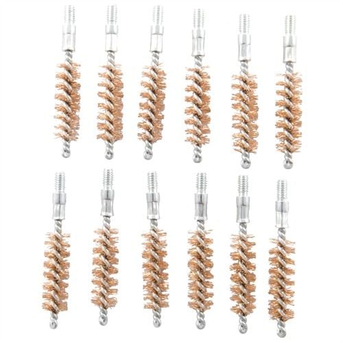 Brownells 35/38 Caliber Double-Tuff Bronze Pistol Brush 12 Pack