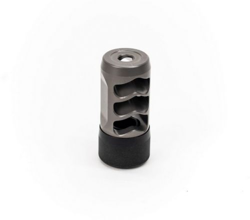 Hellfire-Ti 50 Cal Self Timing Muzzle Brake Gray Titianium