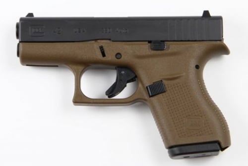 Glock G42 Flat Dark Earth .380 ACP 6Rd 3.25