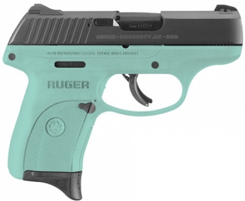 Ruger LC9S 9MM BLUED TURQUOISE FRAME