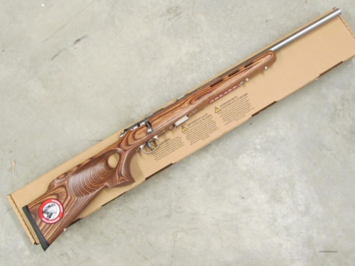 Savage BTVSS .17 HMR Bolt-Action Rimfire Rifle, Stainless Fluted Barrel, Thumbhole Laminate Stock
