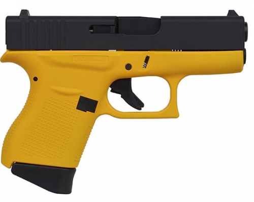 GLOCK 43 9MM 3.39 FS 6R CERAKOTE YELLOW/BLACK