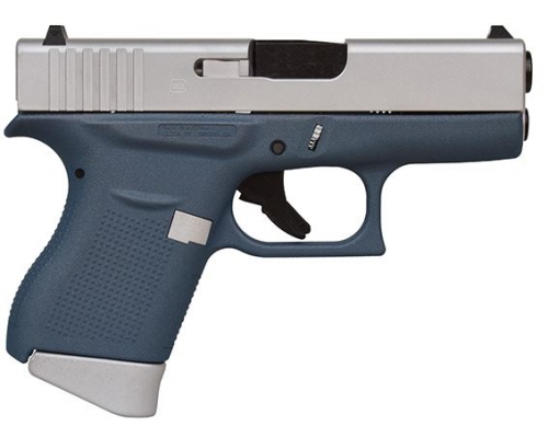 GLOCK 43 9MM 3.39 FS 6R CERAKOTE BLUE/ALUMINUM