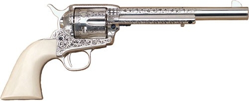 Cimarron Teddy Roosevelt Laser Engraved Frontier 45 Long Colt Revolver