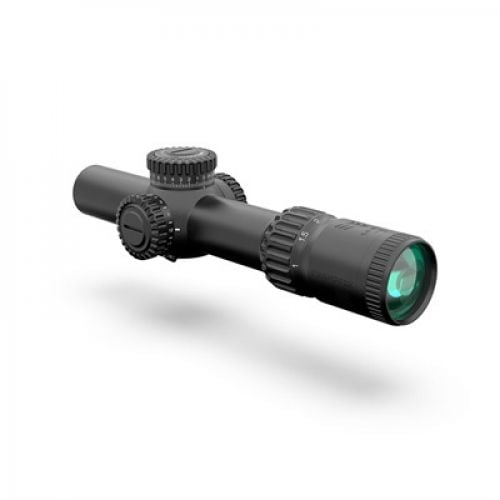 Swampfox Optics Warhorse 1-6X24MM FFP Illuminated Red Dragoon Mil Black