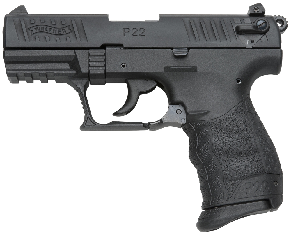 Walther Arms P22 Standard 22 LLR 3.4 10+1 Black Grip Bl