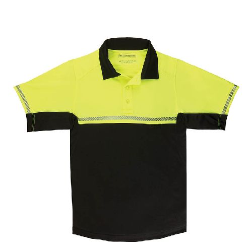 Bike Patrol Polo- Short Sleeve | Reflective Yellow | 2X-Large