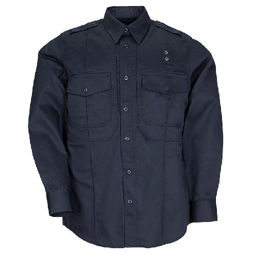 Mens Long Sleeve Twill PDU Class B Shirt | Midnight Navy | Large
