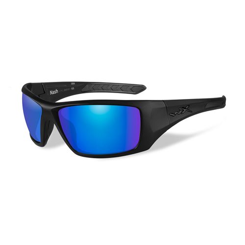 Wiley X Nash Blue Mirror Black Matte Polarized