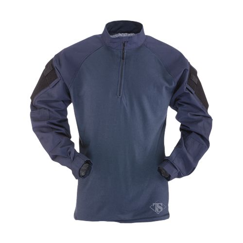 TruSpec - TRU Long Sleeve 1/4 Zip Combat Shirt | Navy | Medium