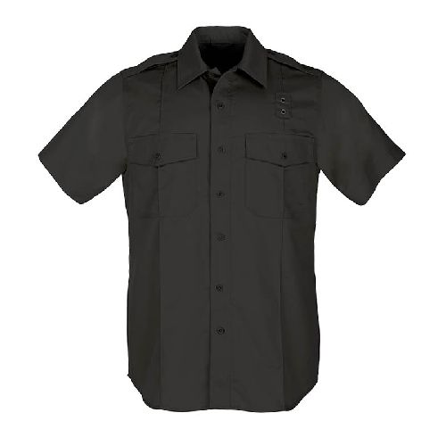 MenS Pdu S/S Twill A-Class Shirt | Black | 2X-Large