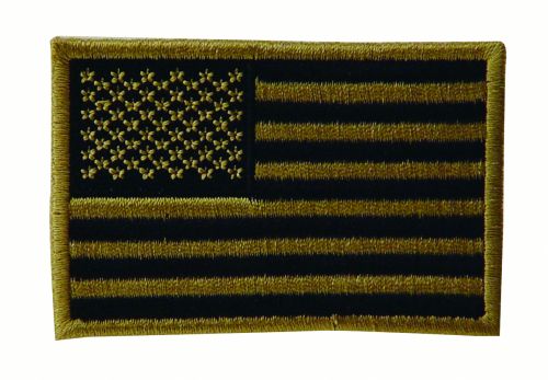 Embroidered USA Military Flag Patches | Coyote