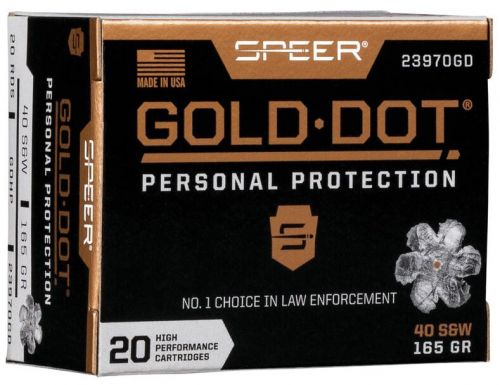 Speer Gold Dot - .40S&W Ammo 165 Grain Hollow Point 50 Round Box