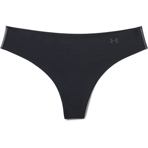 UA Pure Stretch Thong 3-Pack | Black | Small