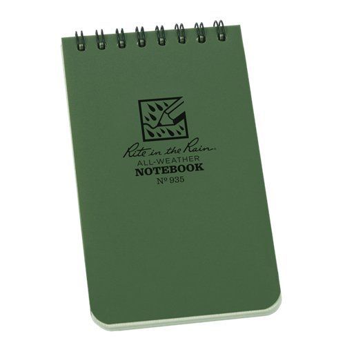 RiteRain 3x5 GN Notebook | Green | 3 x 5