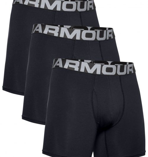 UA Mens Charged Cotton 6in Boxerjock - 3 Pack