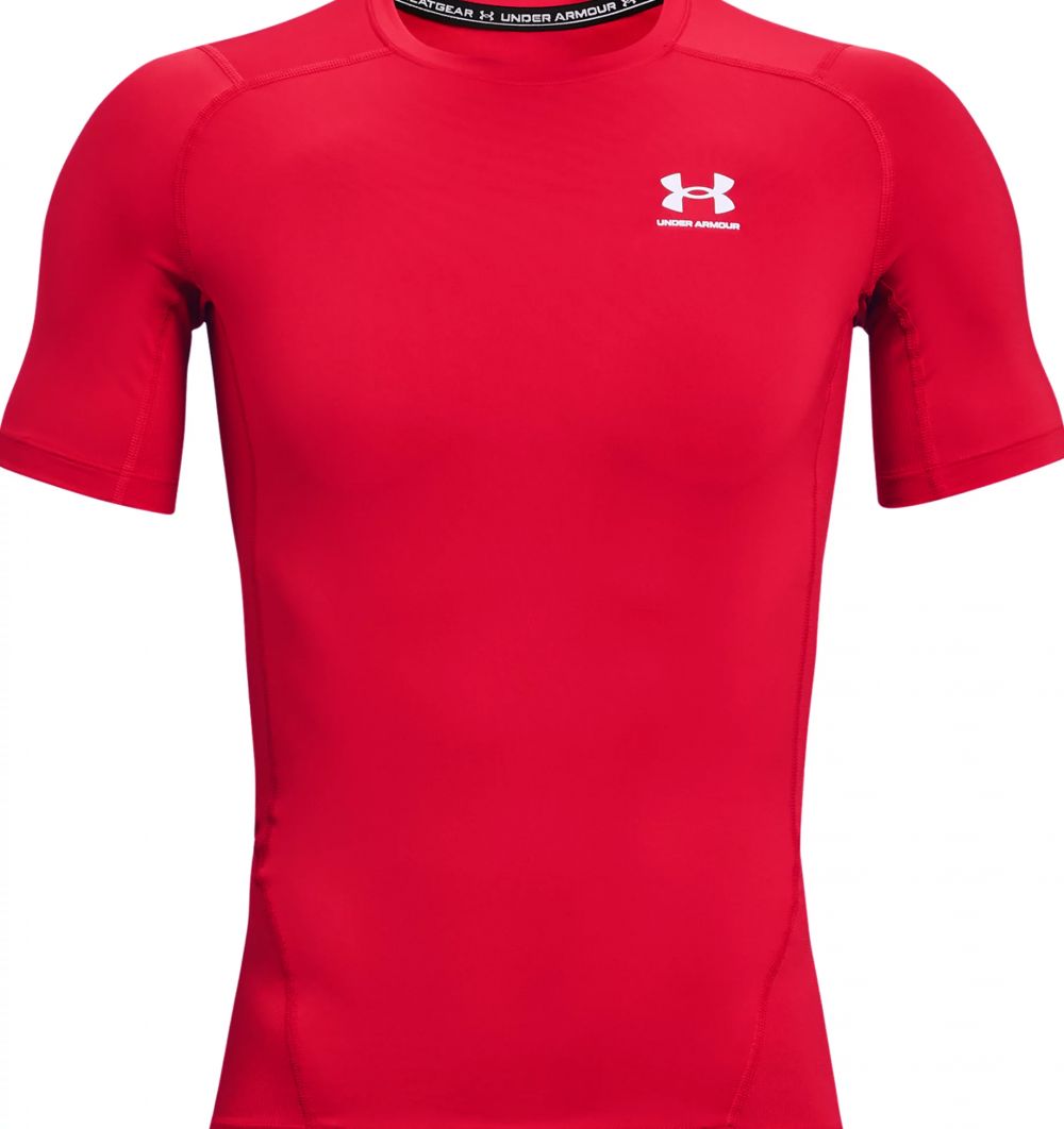 UA HeatGear Armour Short Sleeve Red Size 3XL