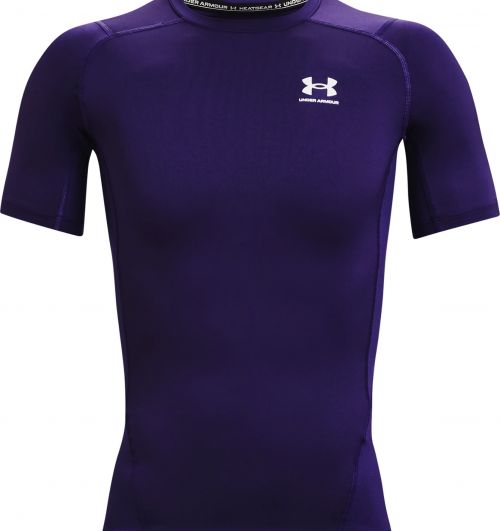 UA Mens HeatGear Short Sleeve Purple 3XL