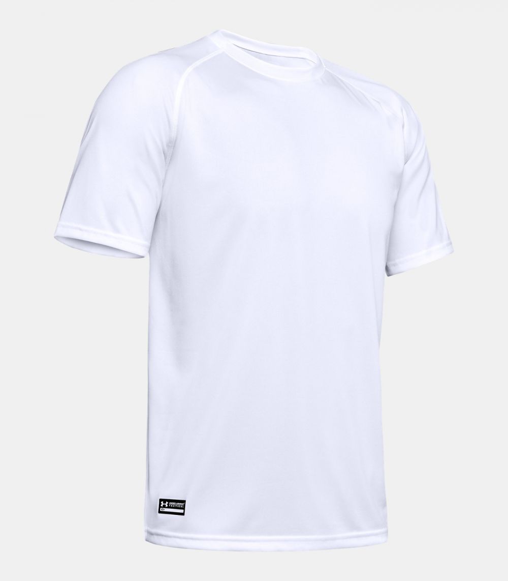 UA Mens Tactical Tech T-Shirt White 4XL