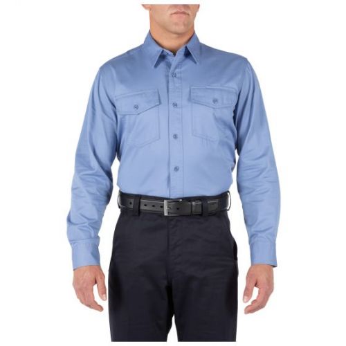 5.11 Company Shirt L/S Fire Med Blue 2XLarge, Tall