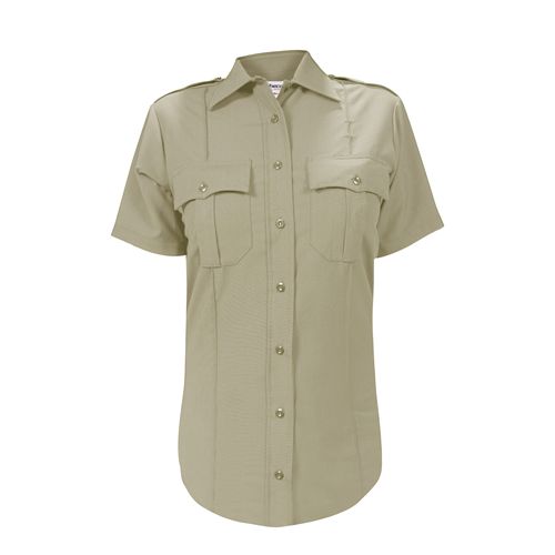 Elbeco-Womens DutyMaxx SS Shirt-Silver Tan-Size: 34