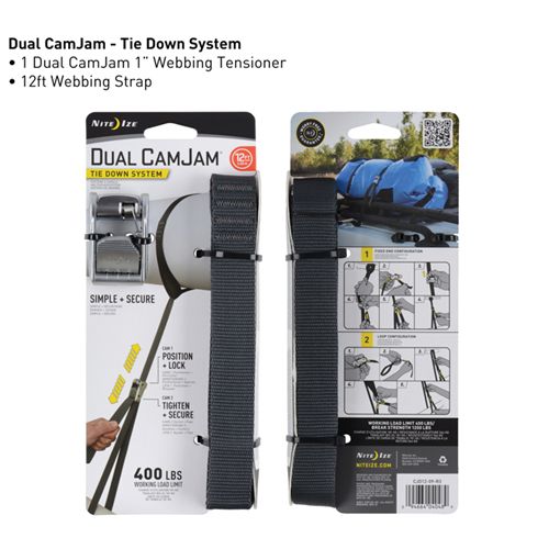 Dual CamJam Tie Down System