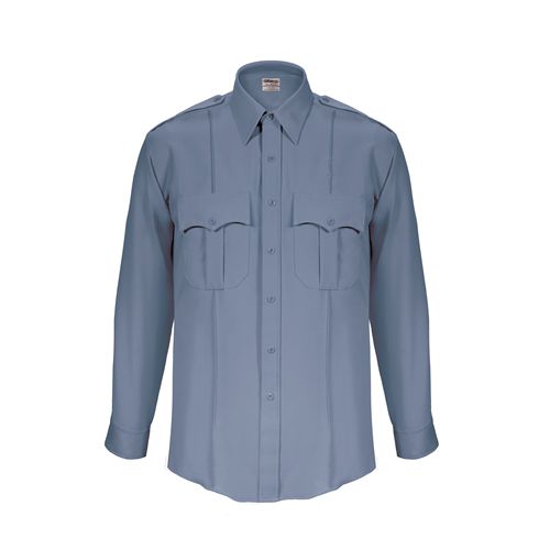 Elbeco TexTrop2 Mens Long Sleeve French Blue Shirt Size 15.5/35