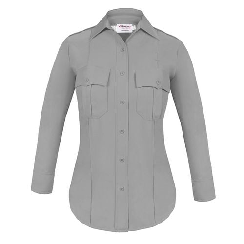 Elbeco Womens DutyMaxx Long Sleeve Gray Shirt Size 34