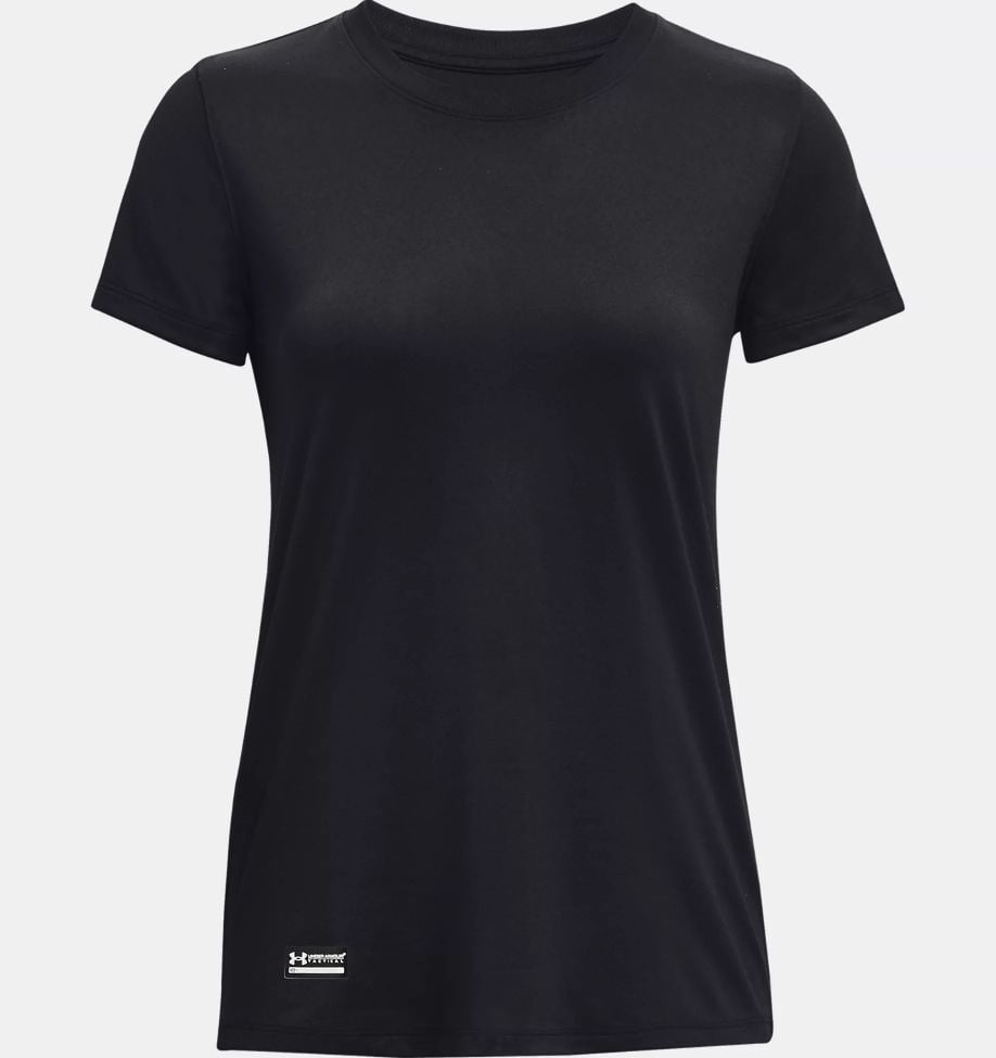 UA Womens Tactical Tech Short Sleeve Dark Navy Blue/Black X-Small