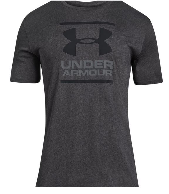 UA GL Foundation Short Sleeve Shirt, Mens, Charcoal Heather, XL