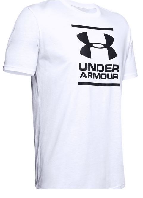 UA GL Foundation Short Sleeve Shirt, Mens, White, S