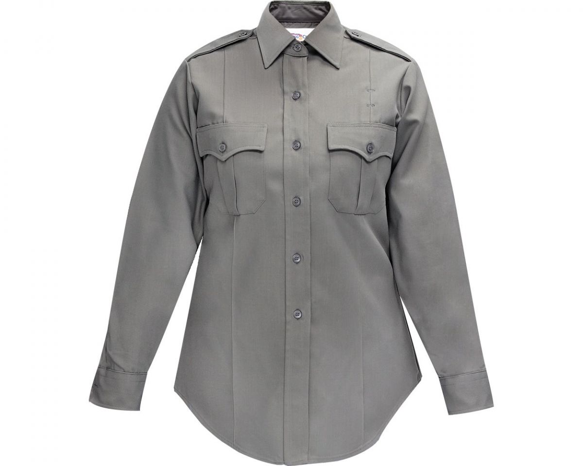 Flying Cross Command Womens Long Sleeve Grey Shirt Chest Size 34