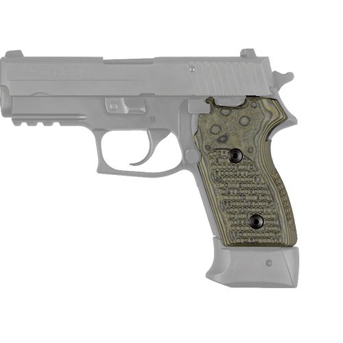 Hogue Sig P245 P220C Grip Pirahna G10 G-Mascus Green