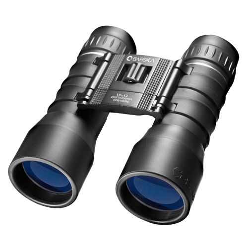 Barska Optics Lucid View Compact Binocular 10x42mm, Blue Lens, Black