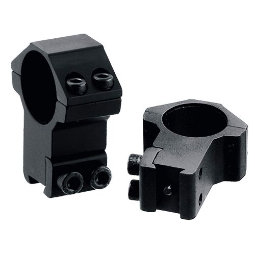 Leapers Inc. UTG 2 Piece High Profile Airgun Rings, 1 Diameter with Stop Pin, Black